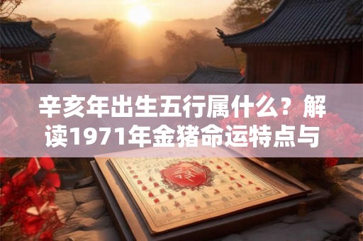 辛亥年出生五行属什么？解读1971年金猪命运特点与财运表现