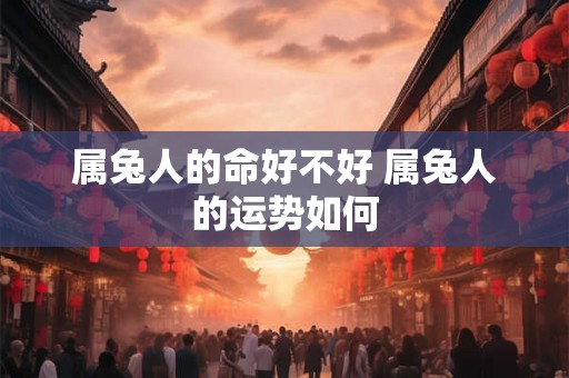属兔人的命好不好 属兔人的运势如何 属兔人的命好不好 属兔人的运势如何