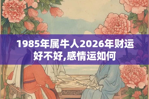 1985年属牛人2026年财运好不好,感情运如何 1985年属牛人2026年财运好不好,感情运如何