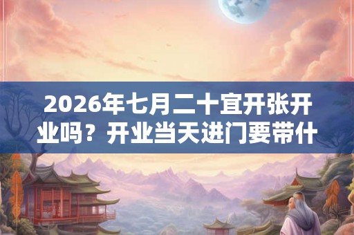 2026年七月二十宜开张开业吗？开业当天进门要带什么