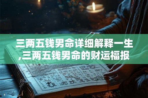 三两五钱男命详细解释一生,三两五钱男命的财运福报