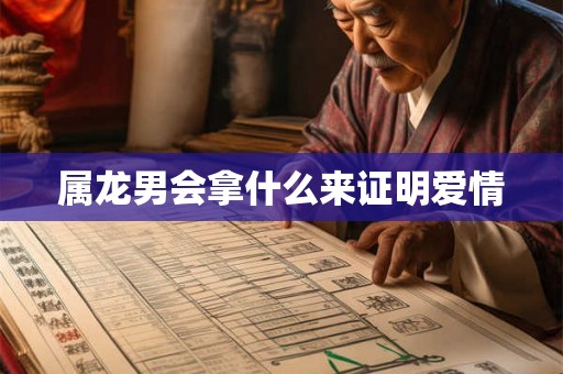 属龙男会拿什么来证明爱情