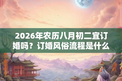 2026年农历八月初二宜订婚吗？订婚风俗流程是什么？