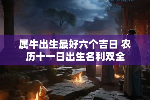 属牛出生最好六个吉日 农历十一日出生名利双全