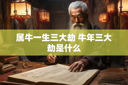 属牛一生三大劫 牛年三大劫是什么 属牛一生三大劫 牛年三大劫是什么