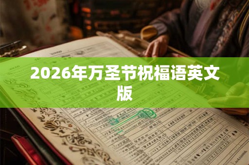 2026年万圣节祝福语英文版