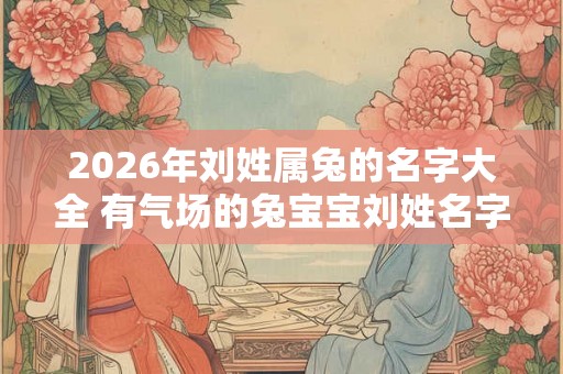 2026年刘姓属兔的名字大全 有气场的兔宝宝刘姓名字
