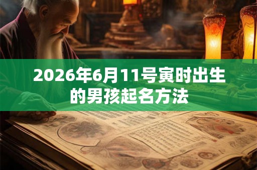 2026年6月11号寅时出生的男孩起名方法