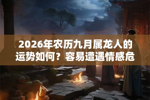 2026年农历九月属龙人的运势如何?容易遭遇情感危机 2026年农历九月属龙人的运势如何?容易遭遇情感危机