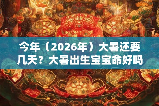 今年（2026年）大暑还要几天？大暑出生宝宝命好吗？