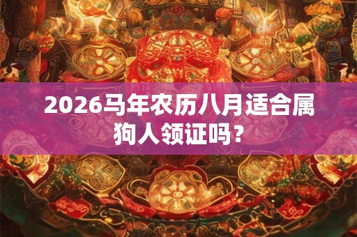 2026马年农历八月适合属狗人领证吗？