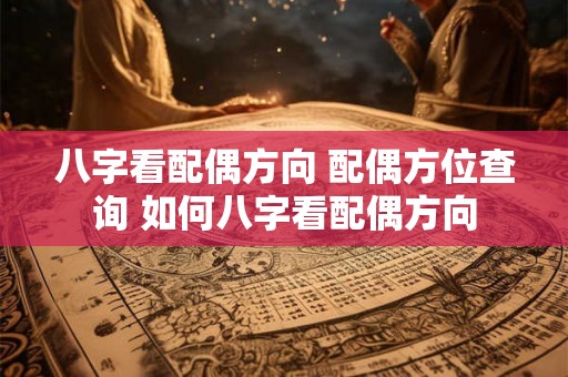 八字看配偶方向 配偶方位查询 如何八字看配偶方向 八字看配偶方向 配偶方位查询 如何八字看配偶方向