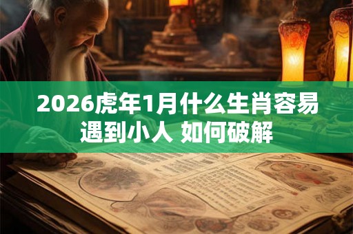 2026虎年1月什么生肖容易遇到小人 如何破解