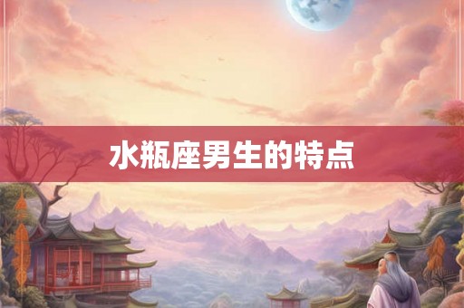 水瓶座男生的特点
