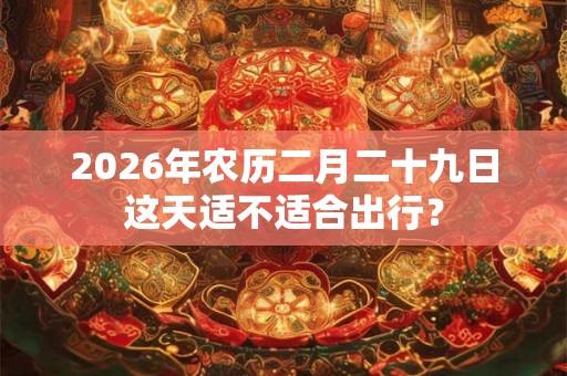 2026年农历二月二十九日这天适不适合出行？