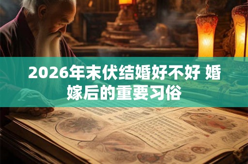 2026年末伏结婚好不好 婚嫁后的重要习俗