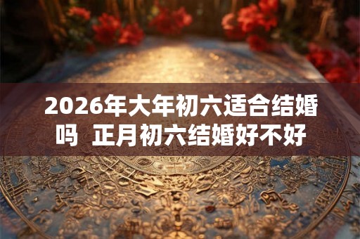 2026年大年初六适合结婚吗  正月初六结婚好不好