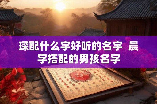 琛配什么字好听的名字  晨字搭配的男孩名字