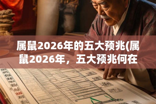 属鼠2026年的五大预兆(属鼠2026年，五大预兆何在？)