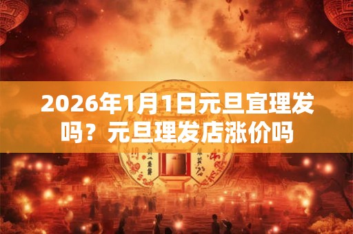 2026年1月1日元旦宜理发吗?元旦理发店涨价吗 2026年1月1日元旦宜理发吗?元旦理发店涨价吗