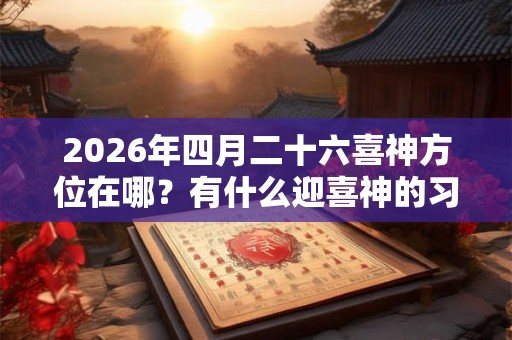 2026年四月二十六喜神方位在哪？有什么迎喜神的习俗吗？