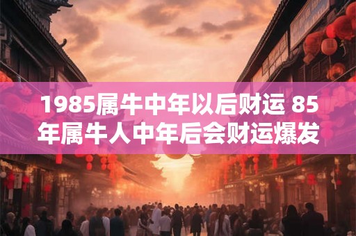 1985属牛中年以后财运 85年属牛人中年后会财运爆发吗 1985属牛中年以后财运 85年属牛人中年后会财运爆发吗