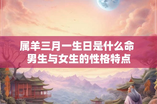 属羊三月一生日是什么命 男生与女生的性格特点