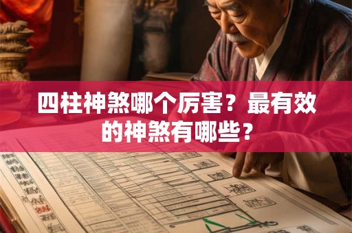 四柱神煞哪个厉害?最有效的神煞有哪些? 四柱神煞哪个厉害?最有效的神煞有哪些?