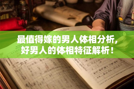 最值得嫁的男人体相分析,好男人的体相特征解析！
