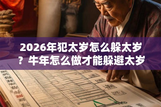 2026年犯太岁怎么躲太岁？牛年怎么做才能躲避太岁？