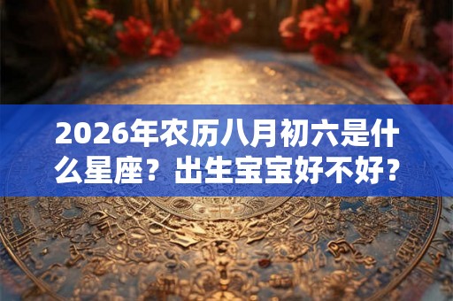 2026年农历八月初六是什么星座？出生宝宝好不好？