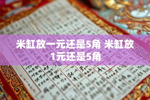 米缸放一元还是5角 米缸放1元还是5角 米缸放一元还是5角 米缸放1元还是5角