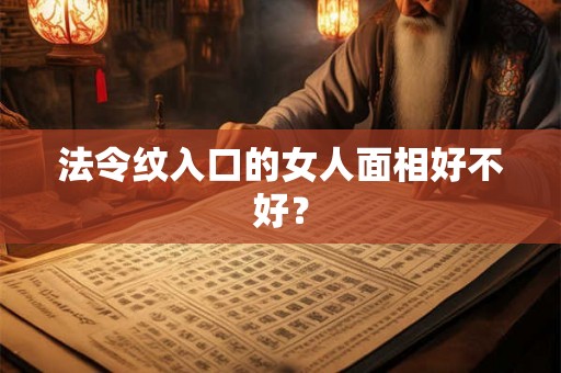 法令纹入口的女人面相好不好？