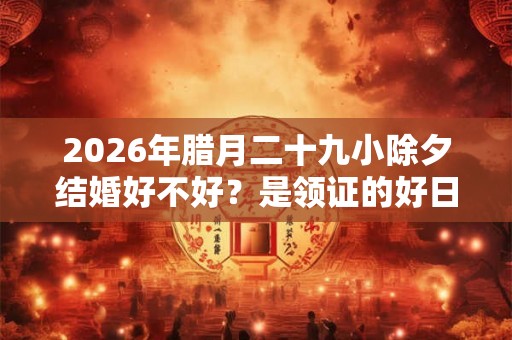 2026年腊月二十九小除夕结婚好不好？是领证的好日子吗？