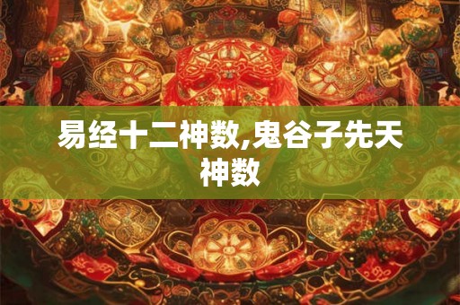 易经十二神数,鬼谷子先天神数