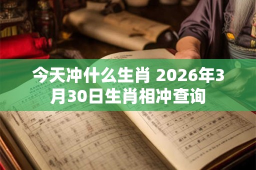 今天冲什么生肖 2026年3月30日生肖相冲查询