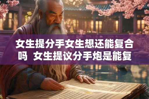 女生提分手女生想还能复合吗  女生提议分手炮是能复合吗