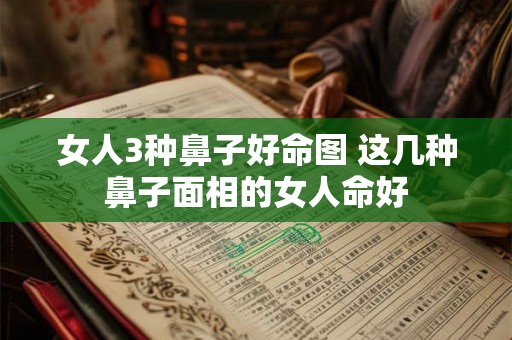 女人3种鼻子好命图 这几种鼻子面相的女人命好