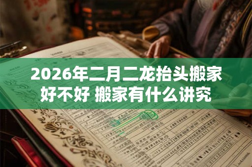 2026年二月二龙抬头搬家好不好 搬家有什么讲究