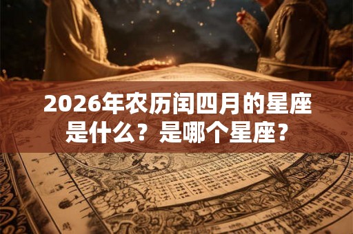 2026年农历闰四月的星座是什么？是哪个星座？