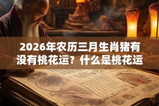 2026年农历三月生肖猪有没有桃花运？什么是桃花运？