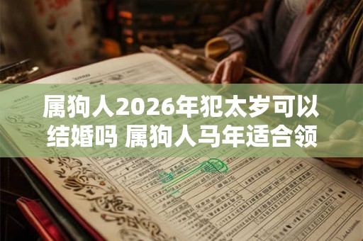 属狗人2026年犯太岁可以结婚吗 属狗人马年适合领证吗