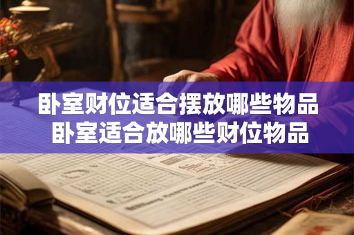 卧室财位适合摆放哪些物品 卧室适合放哪些财位物品