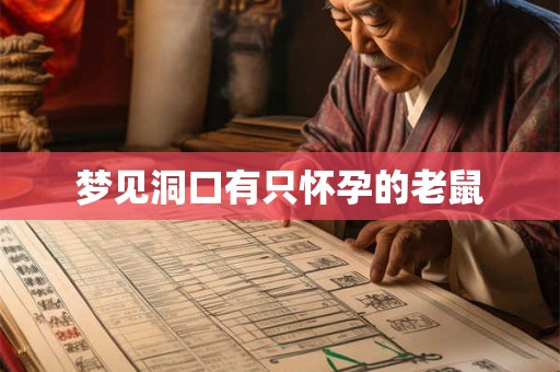 梦见洞口有只怀孕的老鼠