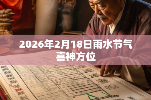 2026年2月18日雨水节气喜神方位