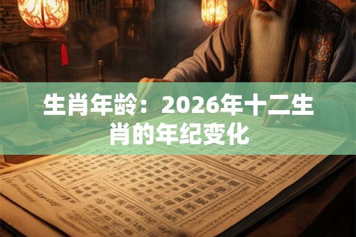 生肖年龄：2026年十二生肖的年纪变化