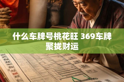 什么车牌号桃花旺 369车牌聚拢财运