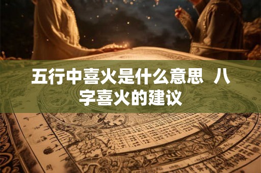 五行中喜火是什么意思  八字喜火的建议