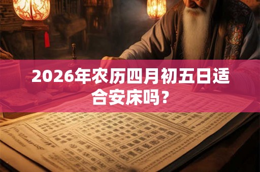 2026年农历四月初五日适合安床吗？