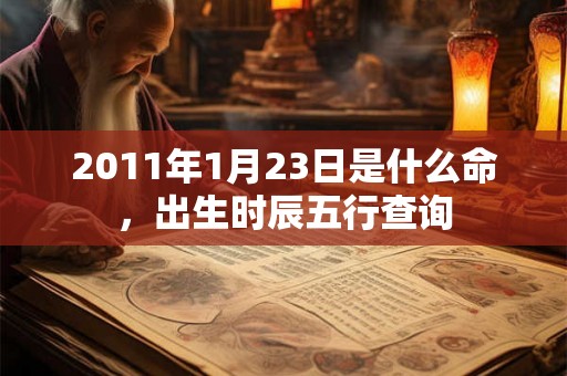 2011年1月23日是什么命，出生时辰五行查询